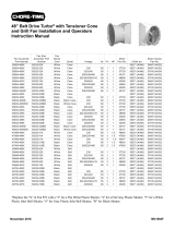 Chore-Time MV1892F 48-Inch Belt Drive TURBO® Installation and Operators Instruction Manual