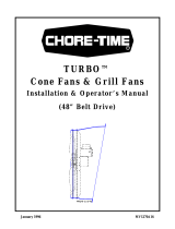 Chore-TimeMV1270A 48-Inch Belt Drive TURBO® Cone Fans & Grill Fans