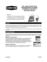 Chore-Time MV1915A 26-Inch LINEAR-LIFT™ Installation and Operators Instruction Manual