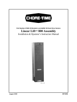 Chore-Time Linear Lift 800 Installation and Operators Instruction Manual