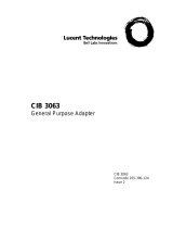 Lucent Technologies CIB 3063 User manual