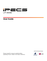 LG-Ericsson LIP-8008E User manual