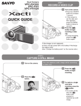 Sanyo VPC-FH1BK - Xacti Camcorder - 1080p Quick Manual