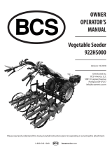 BCS Vegetable Seeder Owner's manual