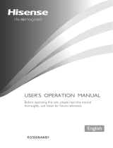 Hisense RQ560N4WB1 4DR FFREEZER BLK COMP User manual