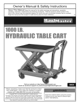 HaulMaster 1000 LB Hydraulic Table Cart Owner's manual