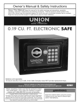 Union Safe Company Item 62981-UPC 193175336620 Owner's manual