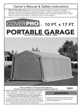 CoverPro CoverPro 62860 10Ft/17Ft Portable Garage Owner's manual