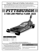 HARBOR FREIGHT 56617 Pittsburgh 3 Ton Low Profile Floor Jack Owner's manual