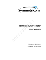 Symmetricom 8200 User manual