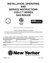 New Yorker Boiler CGS50CNI-H Installation guide