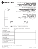 Pentair B10P4MS07221 User guide