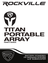 Rockville TITAN Portable Array Owner's manual