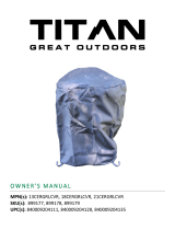Titan Kamado Cover Fits 15-inch Grill User manual