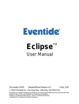 Eventide Eclipse V4 User manual