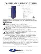 FIELD CONTROLS UV-AIRE UV-18 Owner's manual