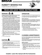 Broan QTRE100S Installation guide