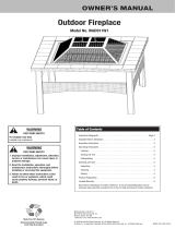 Blue Rhino Outdoor Fireplace WAD911W1 User manual