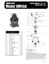 Shop Vac QM45A Owner's manual