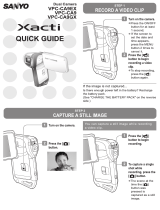 Sanyo VPC CA9 - Xacti Camcorder - 720p Quick Manual