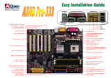 AOpen AX4B Pro-533 Easy Installation Manual