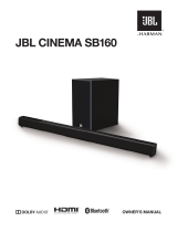JBL Cinema SB160 Black User manual
