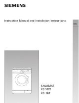 Siemens WXS862OE User manual