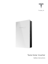 Tesla Solar Inverter Safety Instructions Operating instructions