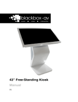 Blackbox-avModern 43″ Free-Standing Multi-Touch Kiosk