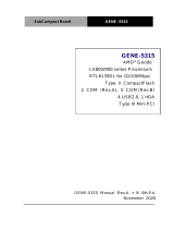 Aaeon GENE-5315 Rev. A User manual