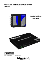 MuxLab 6G-SDI Extender Over UTP Installation guide