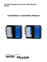 MuxLab6G-SDI Extender Over UTP