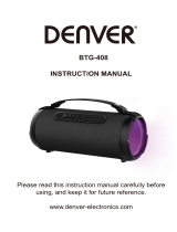 Denver BTG-408 User manual