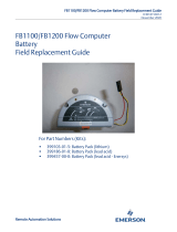 Remote Automation SolutionsFB1100/FB1200 Flow Computer Battery Field