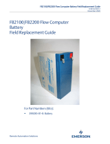 Remote Automation SolutionsFB2100/FB2200 Flow Computer Battery Field