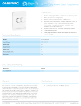 Aurora AOneAOne Zigbee 220-240V 2 x Battery Operated Wireless Rotary Dimmer on 1 Gang Plate