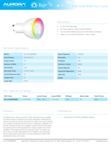 Aurora Zigbee 5.4W Zigbee RGBW Tuneable Dimmable Owner's manual