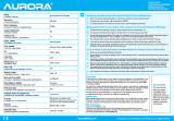 Aurora RGBCX LED BT GU10 Owner's manual