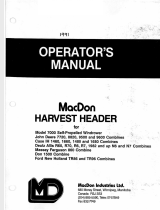 MacDon Harvest User manual