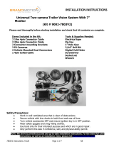 BrandMotion 9002-7803V2 Universal Two-camera Trailer Vision System Installation guide