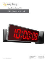 Sapling SBP 3000 Series Installation guide