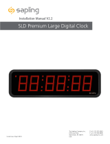 Sapling SLD Premium Large Digital Clock Installation guide