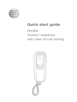 AT&T TR1909 Black Quick start guide