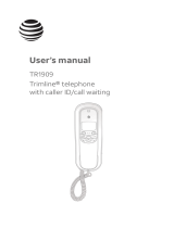 AT&T TR1909 Black User manual