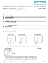 ZIEHL TR600 RS485 Operating instructions