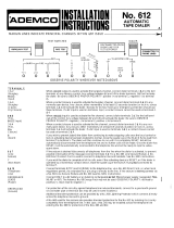ADEMCO 612 Installation guide