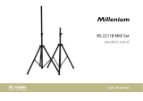 Mil­lenium BS-2211B MKII Profi Boxenständer Set User manual