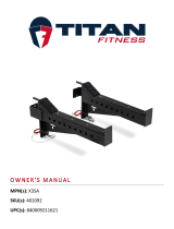 Titan Fitness X-3 Series Spotter Arms User manual