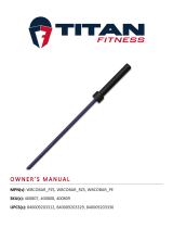 Titan Fitness Women’s Bombshell Olympic Cerakote Barbells Made In USA User manual
