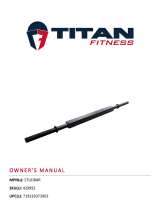 Titan Fitness Square Grip Stud Bar User manual